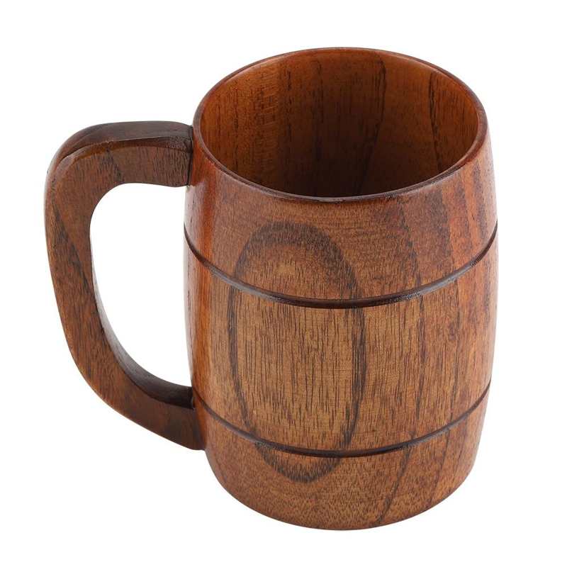 Natural Beer Wooden Mug