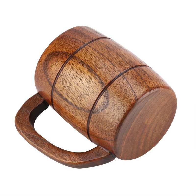 Natural Beer Wooden Mug