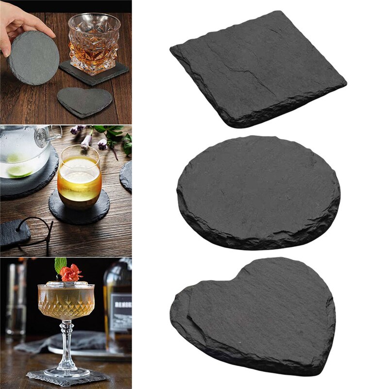 Natural Black Slate Coaster Natural Black Slate Coaster
