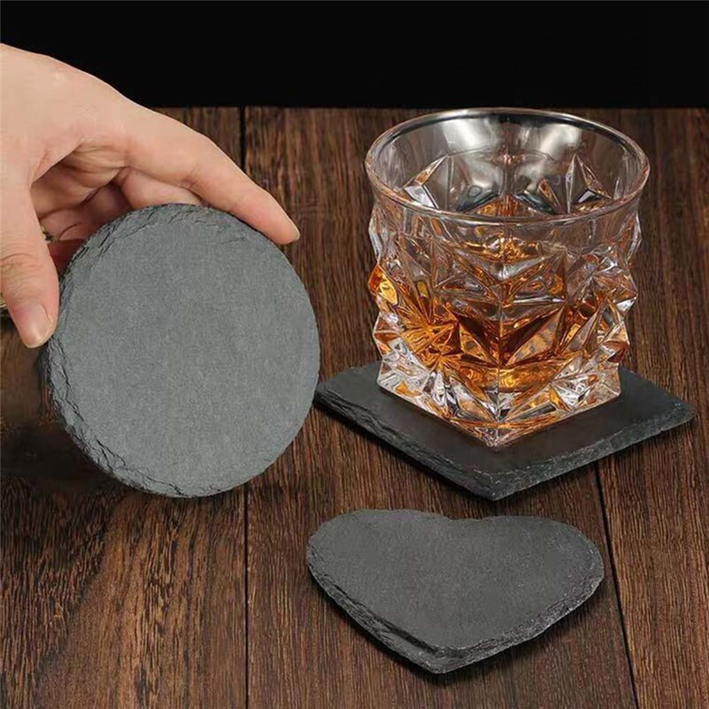 Natural Black Slate Coaster Natural Black Slate Coaster