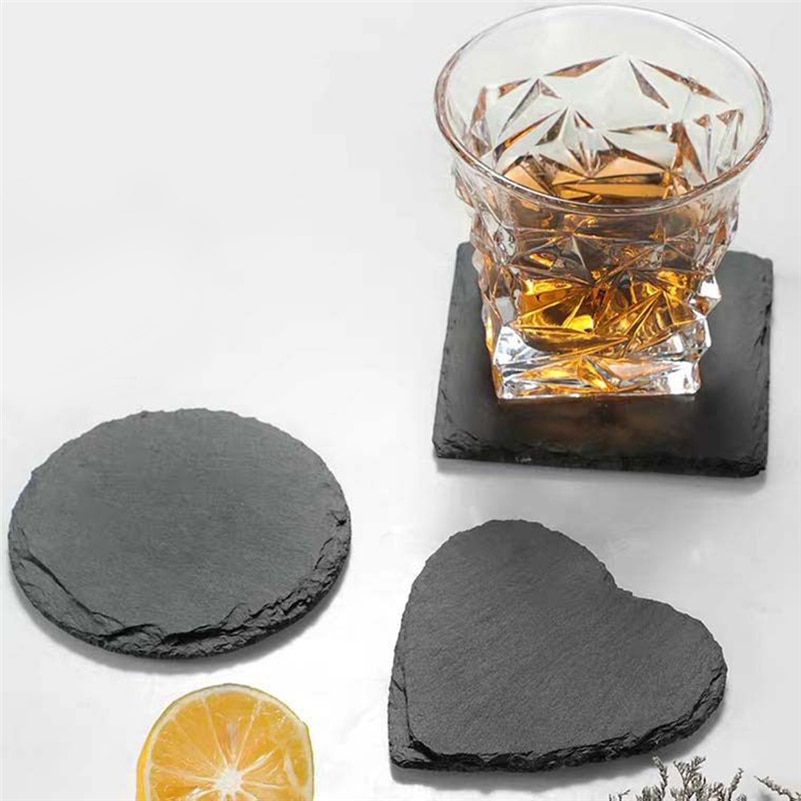 Natural Black Slate Coaster Natural Black Slate Coaster