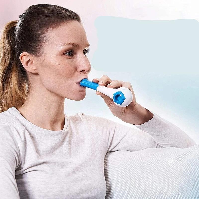 Natural Breathing Exerciser Trainer For Drug-Free Respiratory Therapy Easier With Stronger Lungs Guided Mobile Training