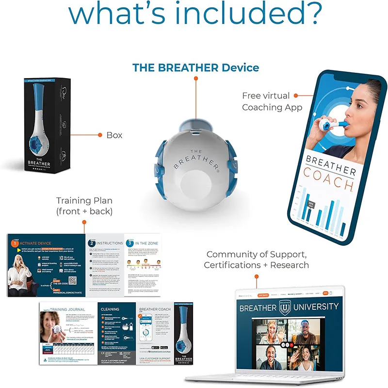 Natural Breathing Exerciser Trainer For Drug-Free Respiratory Therapy Easier With Stronger Lungs Guided Mobile Training Natural Breathing Exerciser Trainer For Drug-Free Respiratory Therapy Easier With Stronger Lungs Guided Mobile Training