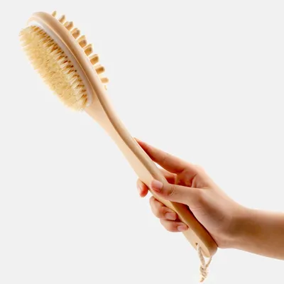 Natural Bristle Bamboo Body Brush Natural Bristle Bamboo Body Brush