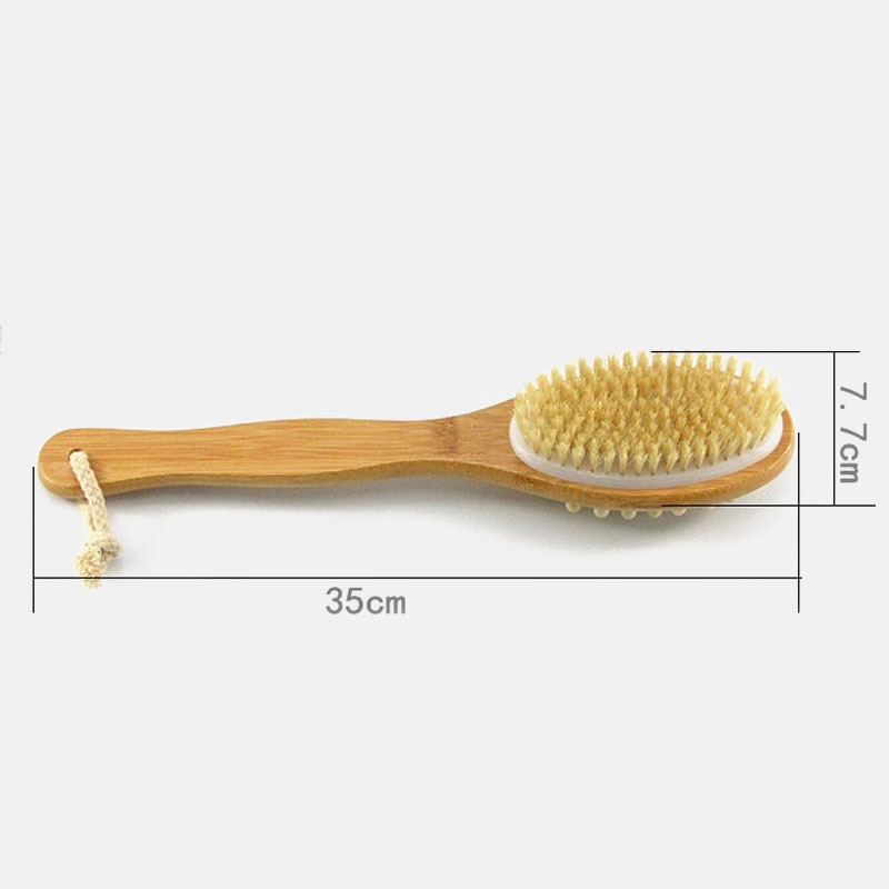 Natural Bristle Bamboo Body Brush Natural Bristle Bamboo Body Brush
