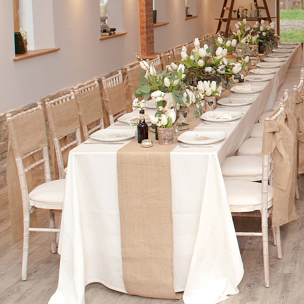 Natural Brown Jute Table Runner Natural Brown Jute Table Runner
