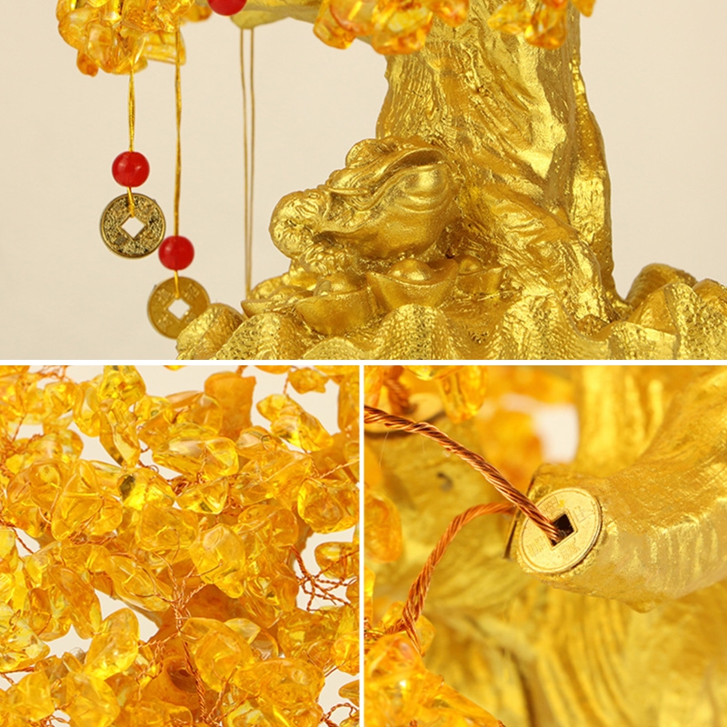 Natural Crystal Citrine Money Tree