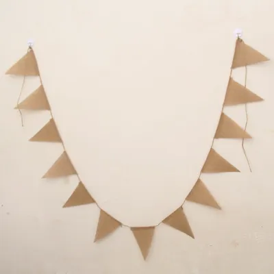 Natural Hanging Burlap Banners