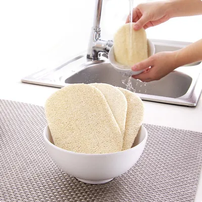 Natural Loofah Dish Sponges (3pcs)