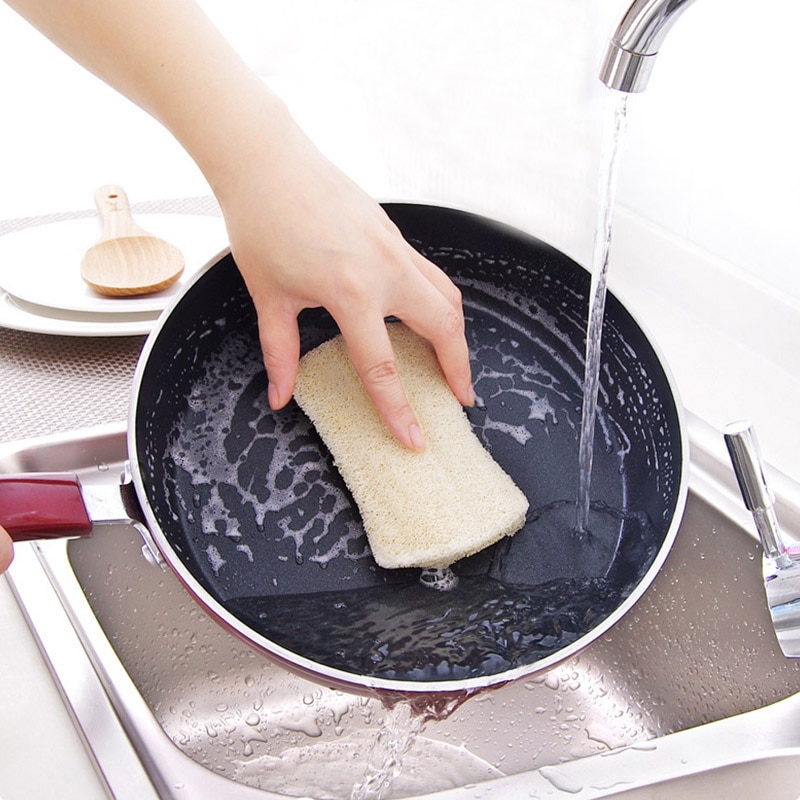 Natural Loofah Dish Sponges (3pcs)