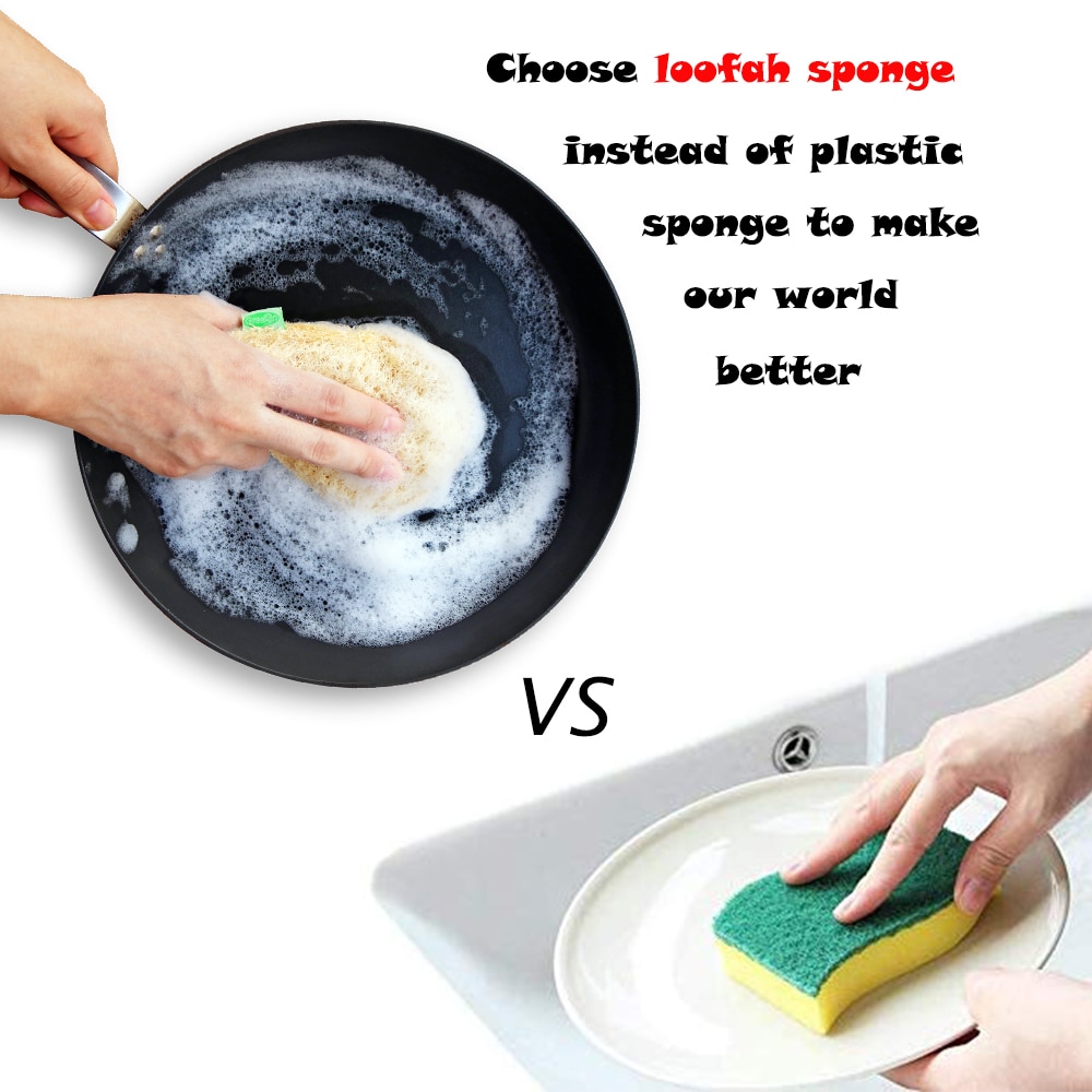 Natural Loofah Kitchen Sponge