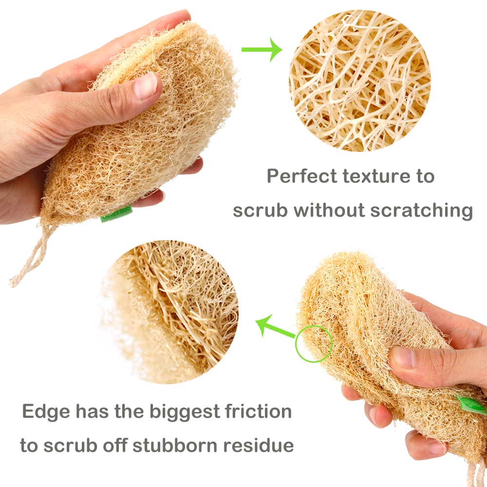 Natural Loofah Kitchen Sponge