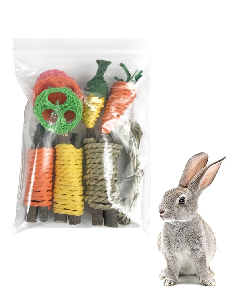Natural Rabbit Chew Toys (9pcs)
