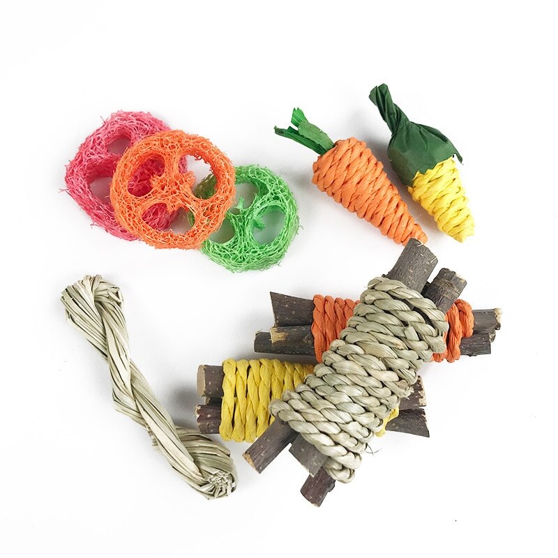 Natural Rabbit Chew Toys (9pcs)