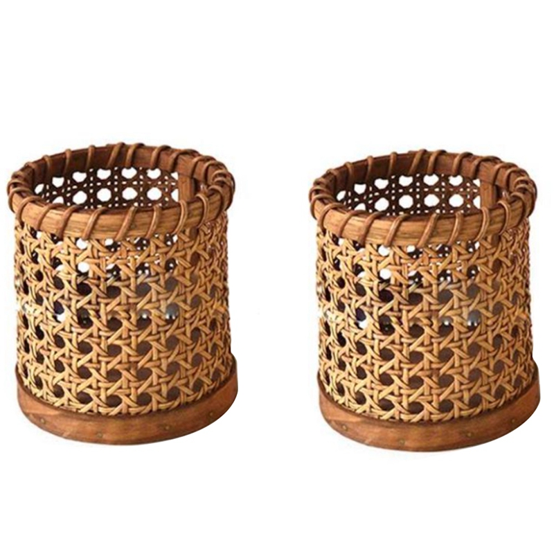 Natural Rattan Pen Holders (2pcs) Natural Rattan Pen Holders (2pcs)