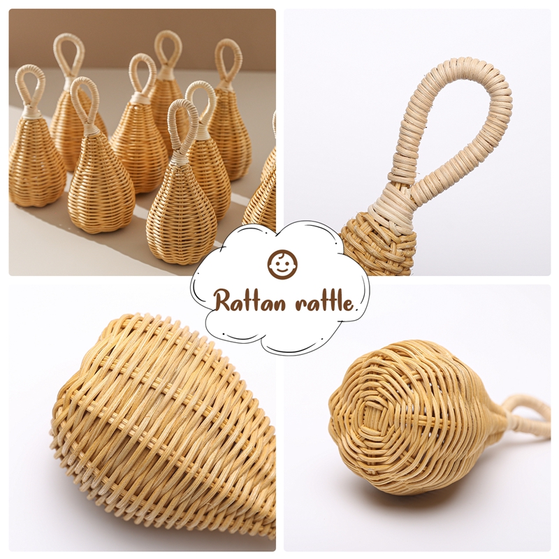 Natural Rattan Rattle Baby Toy Natural Rattan Rattle Baby Toy