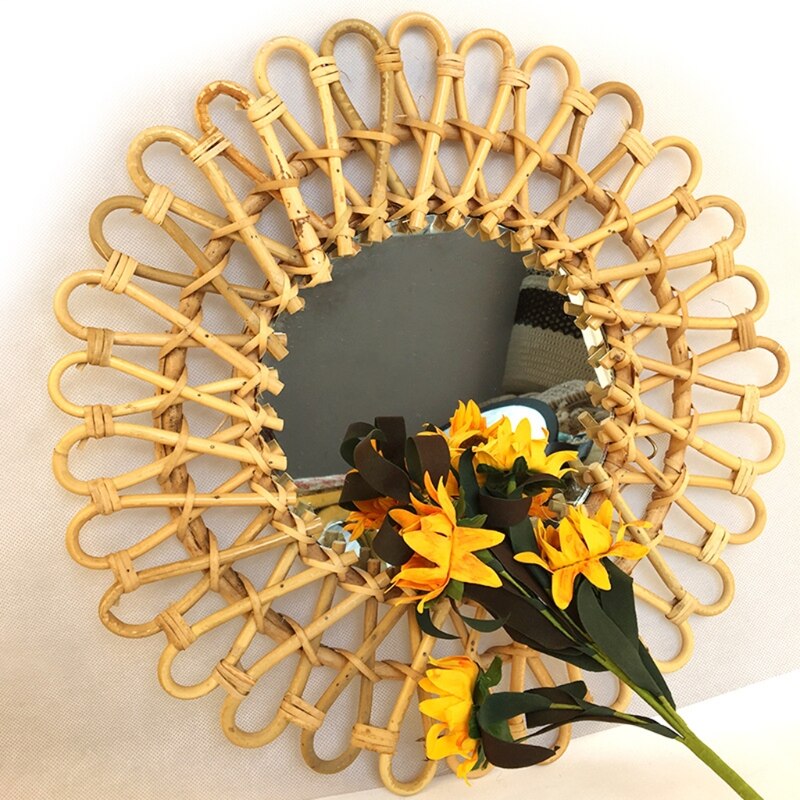 Natural Rattan Round Mirror Natural Rattan Round Mirror