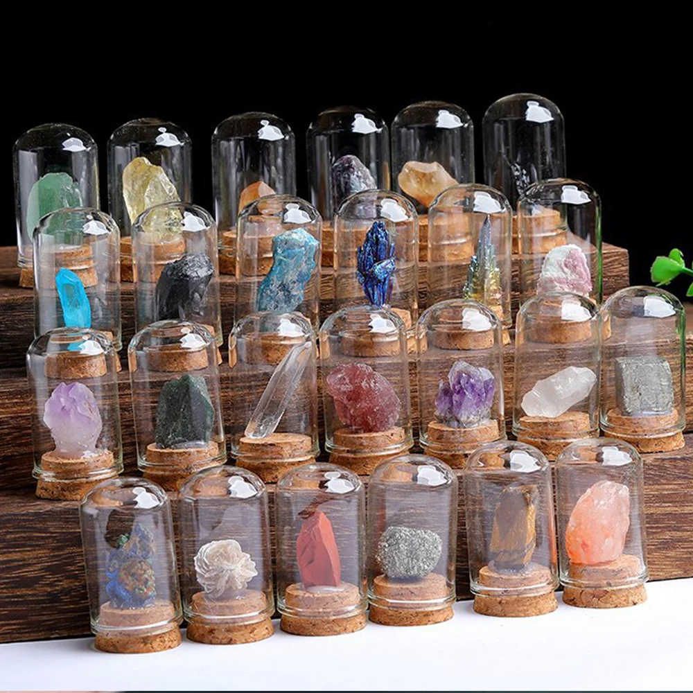 Natural Raw Stone Crystal Mineral Glass Display Jar Specimen Collections Children Popular Science Teaching Tool Gift Natural Raw Stone Crystal Mineral Glass Display Jar Specimen Collections Children Popular Science Teaching Tool Gift