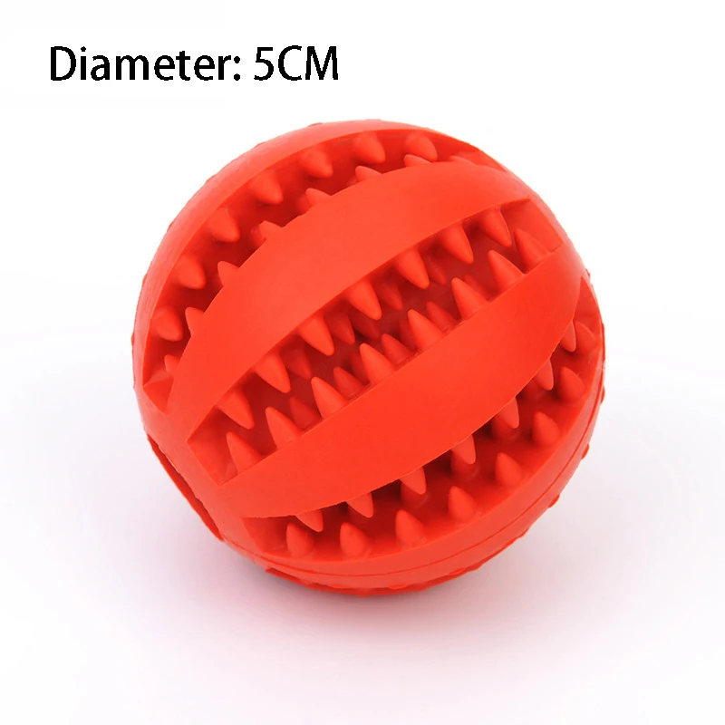 Natural Rubber Pet Dog Toys Dog Chew Toys Treat Ball Tooth Cleaning Extra-tough Interactive Elasticity Ball for Pet