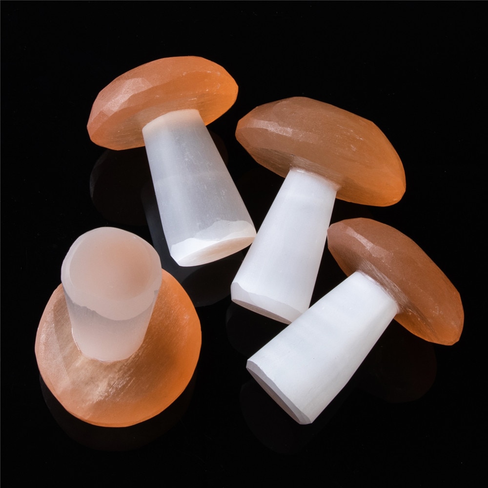 Natural Selenite Crystal Mushroom