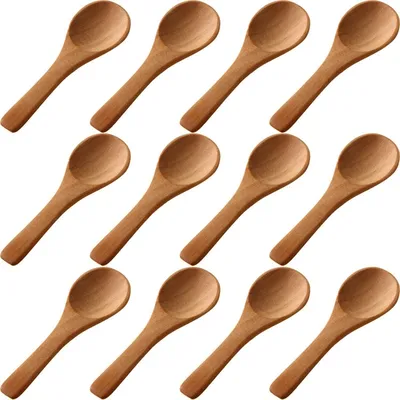 Natural Small Wooden Spoons (50pcs)