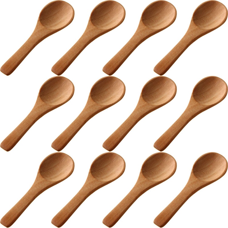 Natural Small Wooden Spoons (50pcs)