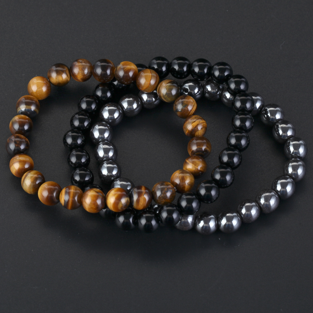 Natural Stone Bracelets Set (3pcs)