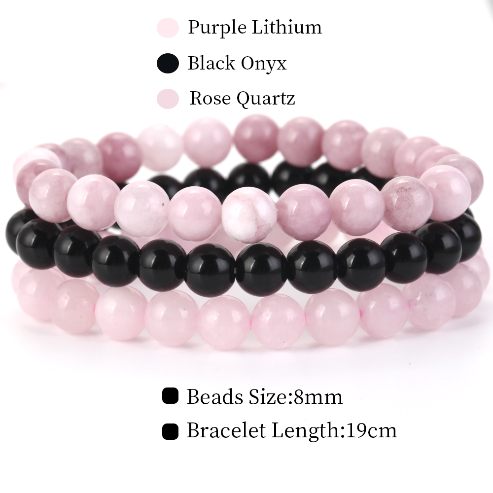 Natural Stone Bracelets Set (3pcs)