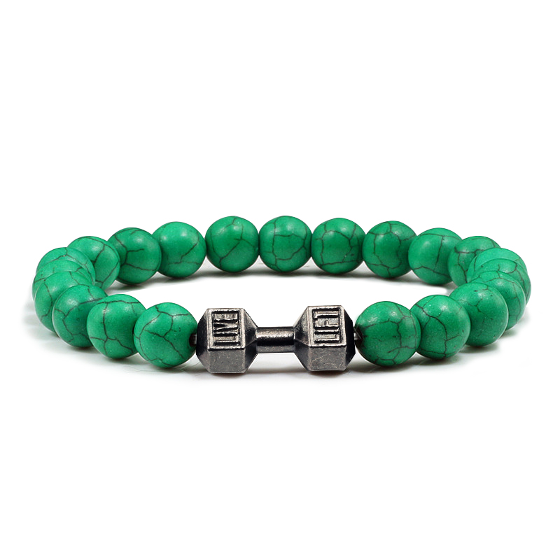 Natural Stone Dumbbell Bracelet