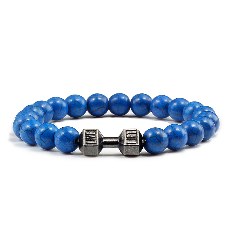 Natural Stone Dumbbell Bracelet