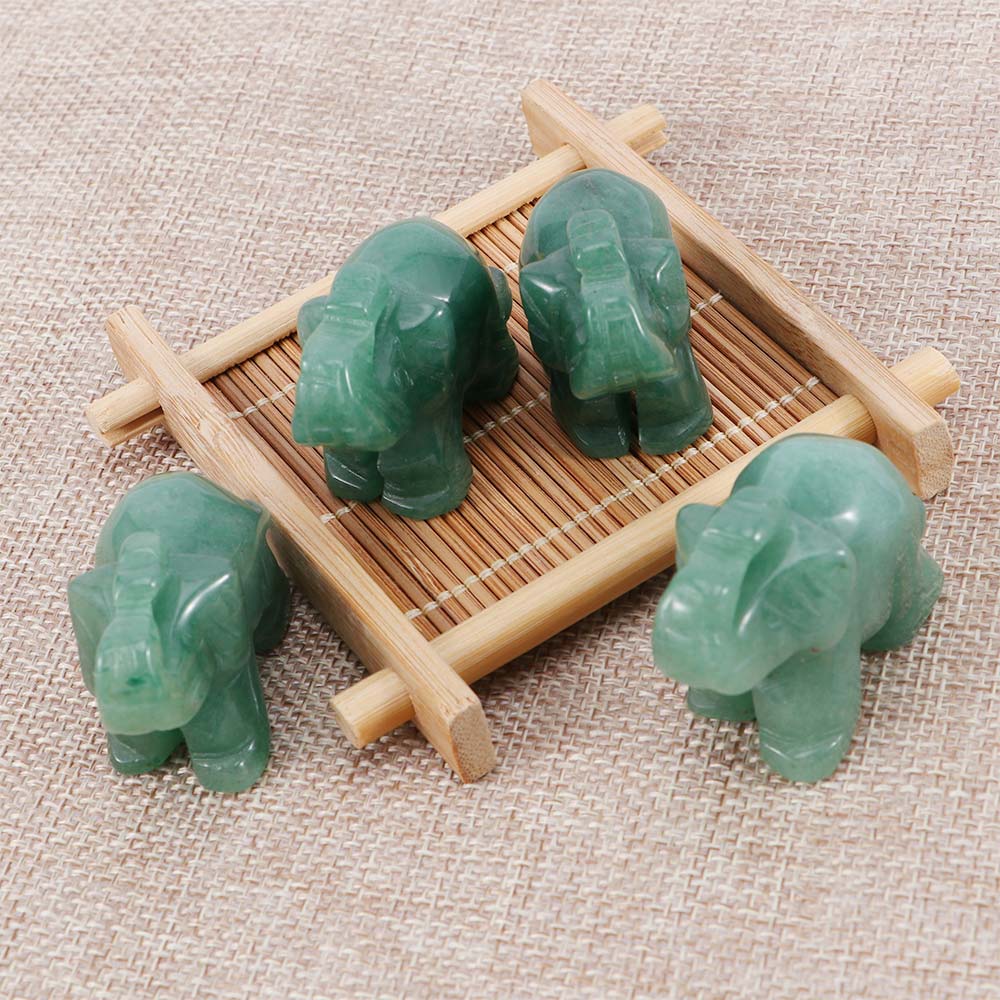Natural Stone Jade Elephant