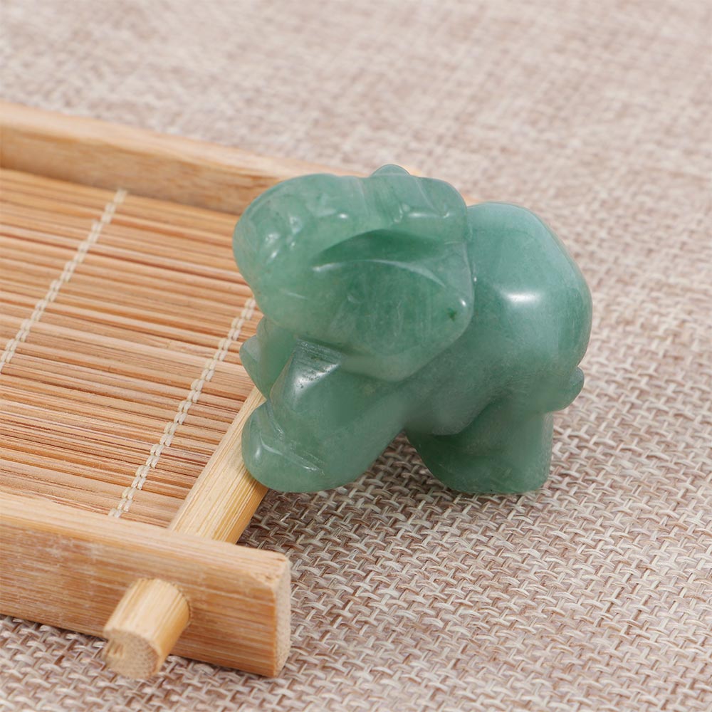 Natural Stone Jade Elephant