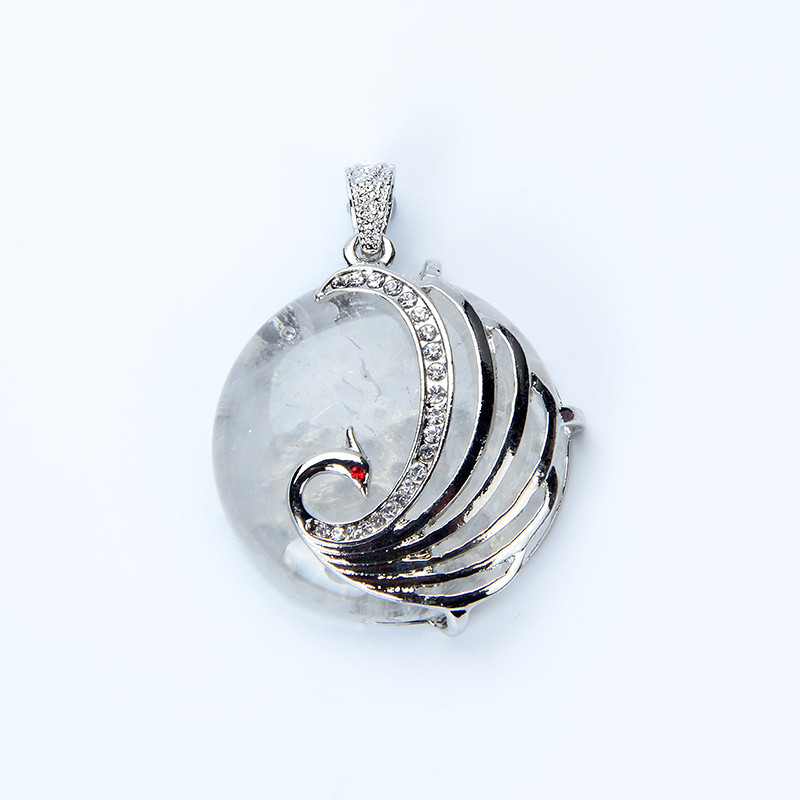 Natural Stone Peacock Pendant