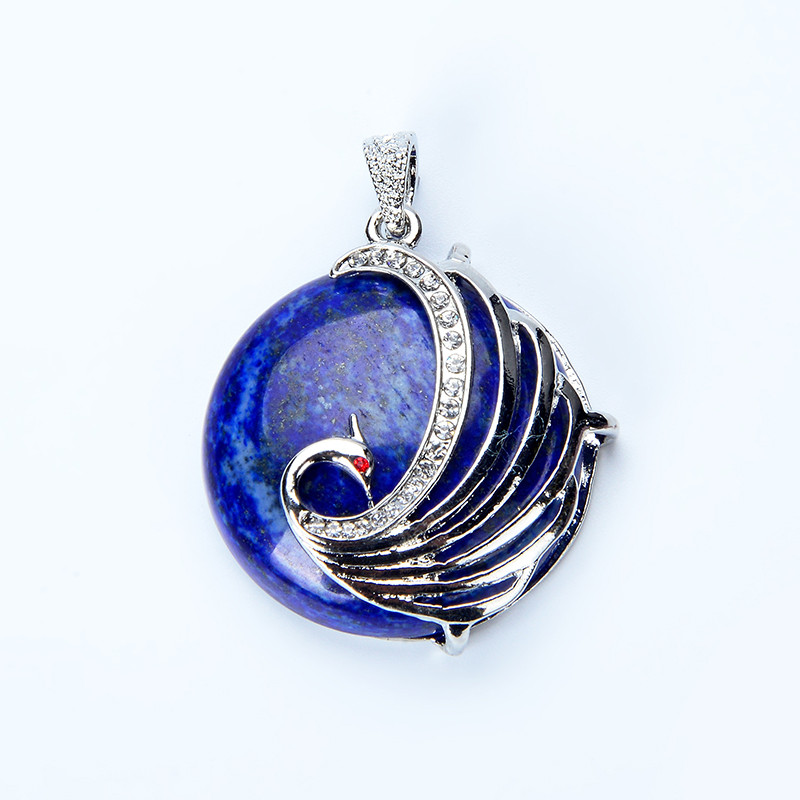 Natural Stone Peacock Pendant