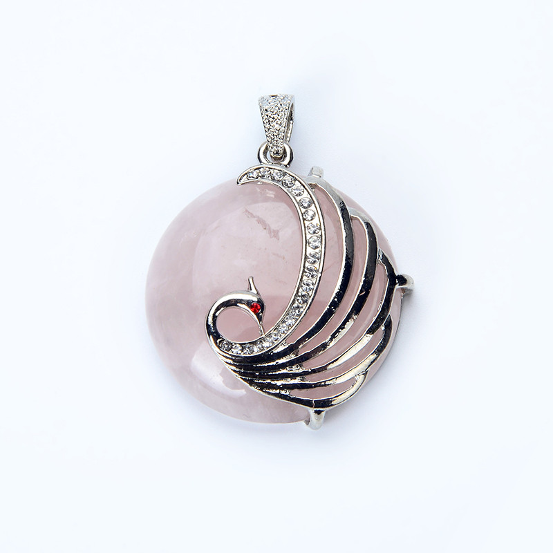 Natural Stone Peacock Pendant