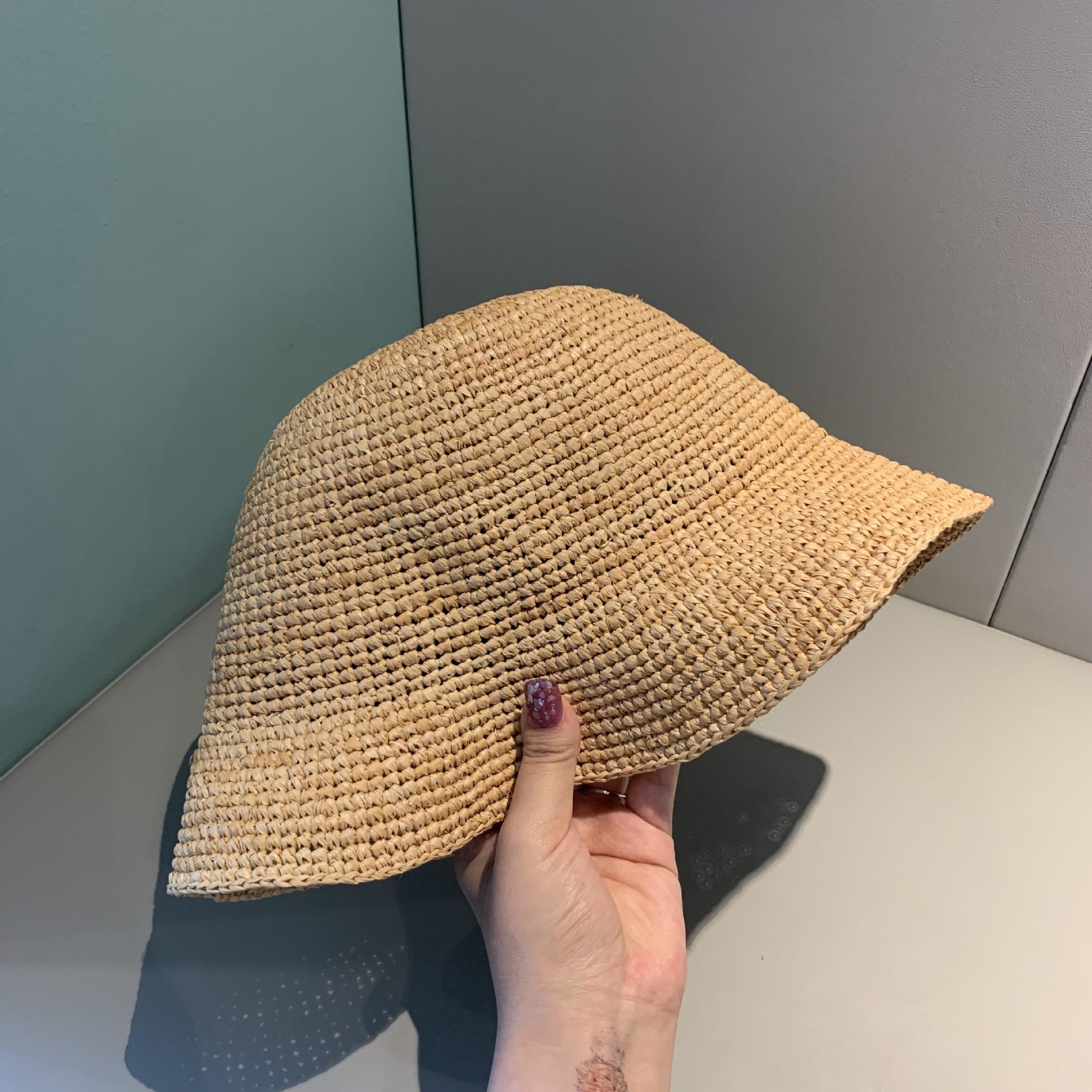 Natural Straw Bucket Hat