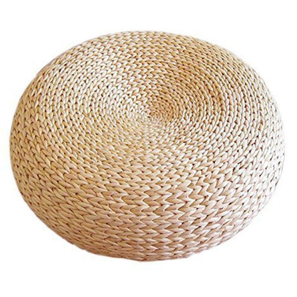 Natural Straw Round Floor Cushion
