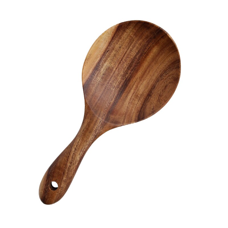 Natural Teak Wooden Rice Spoon Natural Teak Wooden Rice Spoon