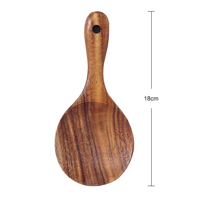 Natural Teak Wooden Rice Spoon Natural Teak Wooden Rice Spoon