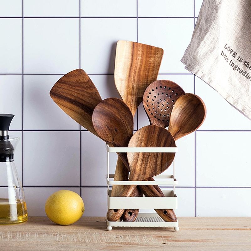 Natural Teak Wooden Rice Spoon Natural Teak Wooden Rice Spoon