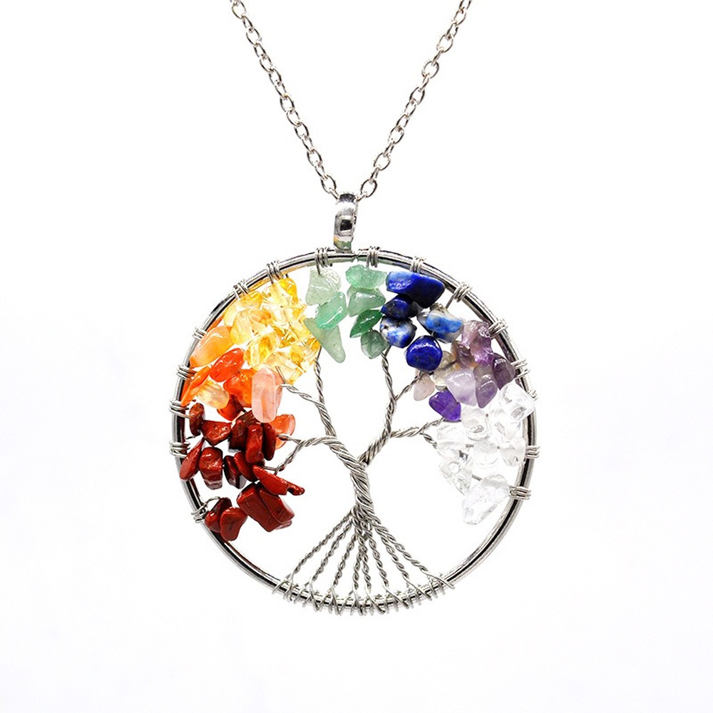 Natural Tree of Life Crystal Necklace Natural Tree of Life Crystal Necklace