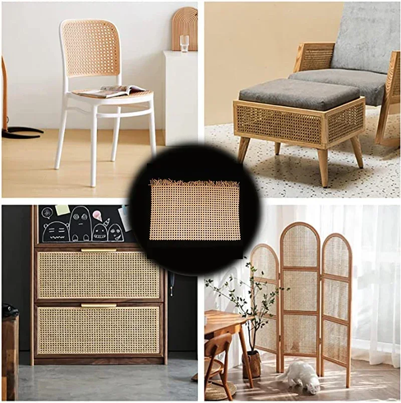 Natural Webbing Grid Indonesian Plastic Rattan Roll Chinese Repair Tool Material for Chair Cabinet Furniture Decor Natural Webbing Grid Indonesian Plastic Rattan Roll Chinese Repair Tool Material for Chair Cabinet Furniture Decor