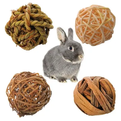 Natural Willow Balls for Rabbits (4pcs) Natural Willow Balls for Rabbits (4pcs)