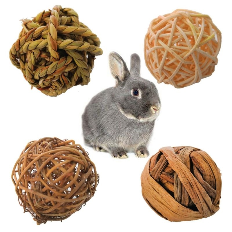 Natural Willow Balls for Rabbits (4pcs) Natural Willow Balls for Rabbits (4pcs)
