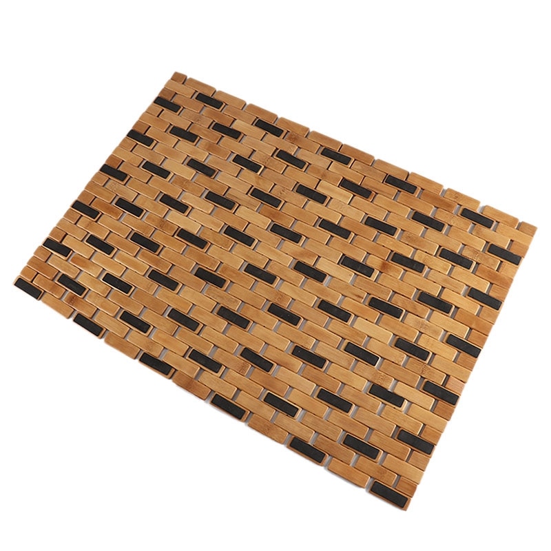 Natural Wood Bamboo Bathroom Mat