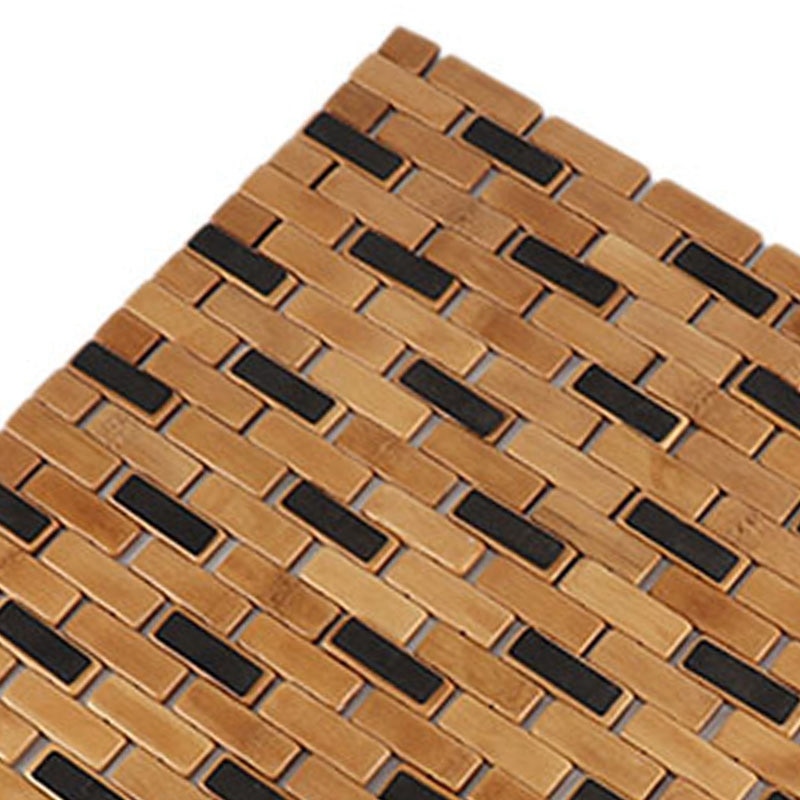Natural Wood Bamboo Bathroom Mat