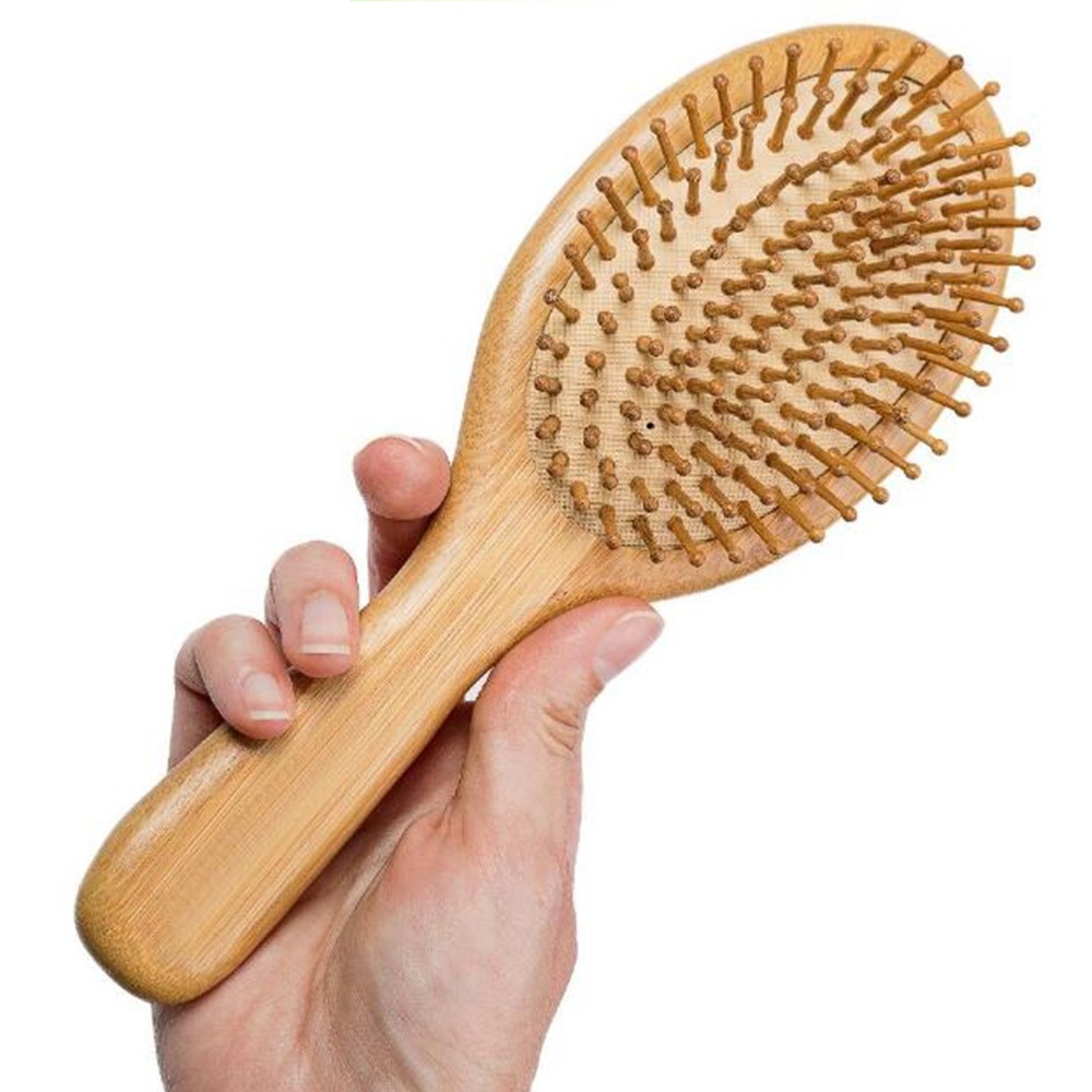 Natural Wood Bamboo Hairbrush