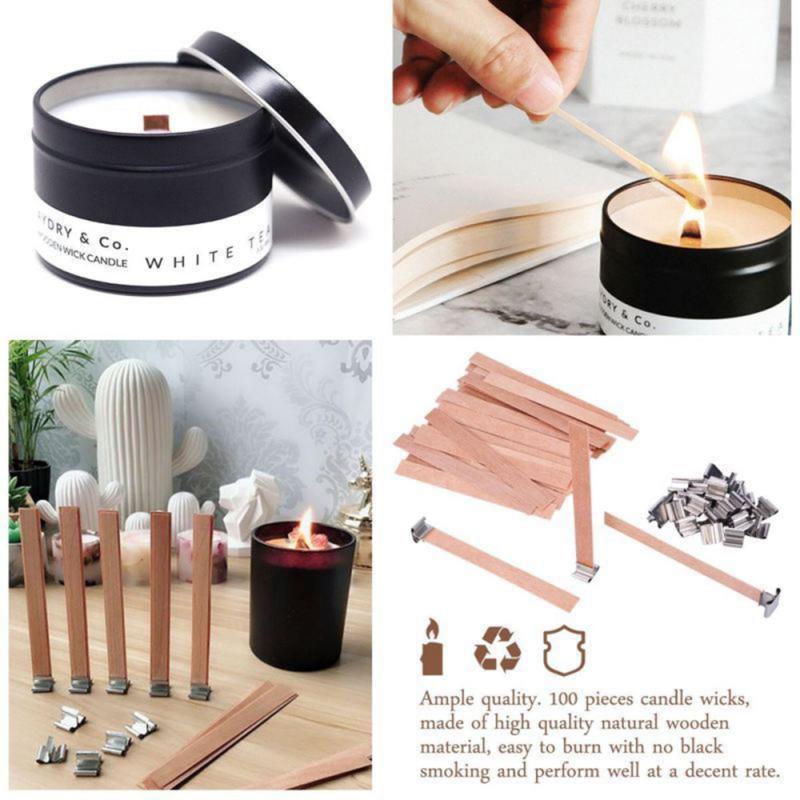 Natural Wood Candle Wicks (100 pcs) Natural Wood Candle Wicks (100 pcs)
