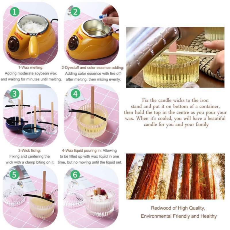 Natural Wood Candle Wicks (100 pcs) Natural Wood Candle Wicks (100 pcs)