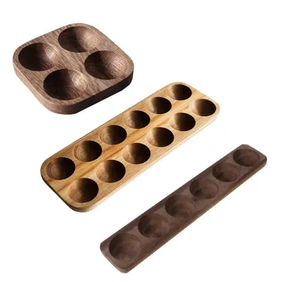 Natural Wood Egg Holder Tray